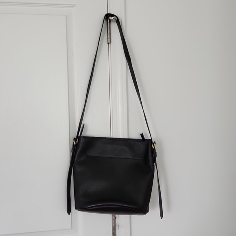 NWOT Madewell The Transport Bucket Bag, True Black - Picture 5 of 12